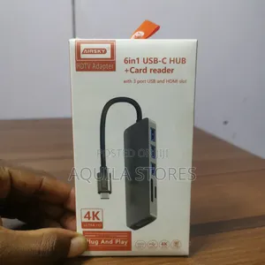 Airsky 6-in-1 Usb-C Hub + Card Reader