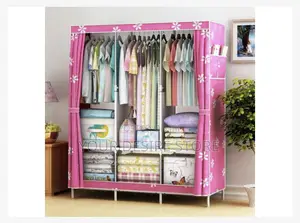 3 Column Mobile Steel Wardrobe
