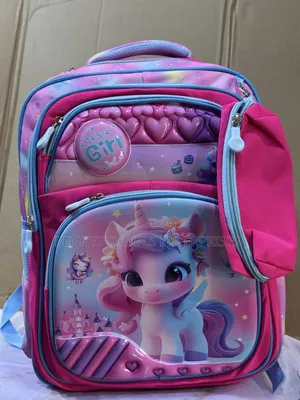 Pink School Bag and Pencil Case for Girls