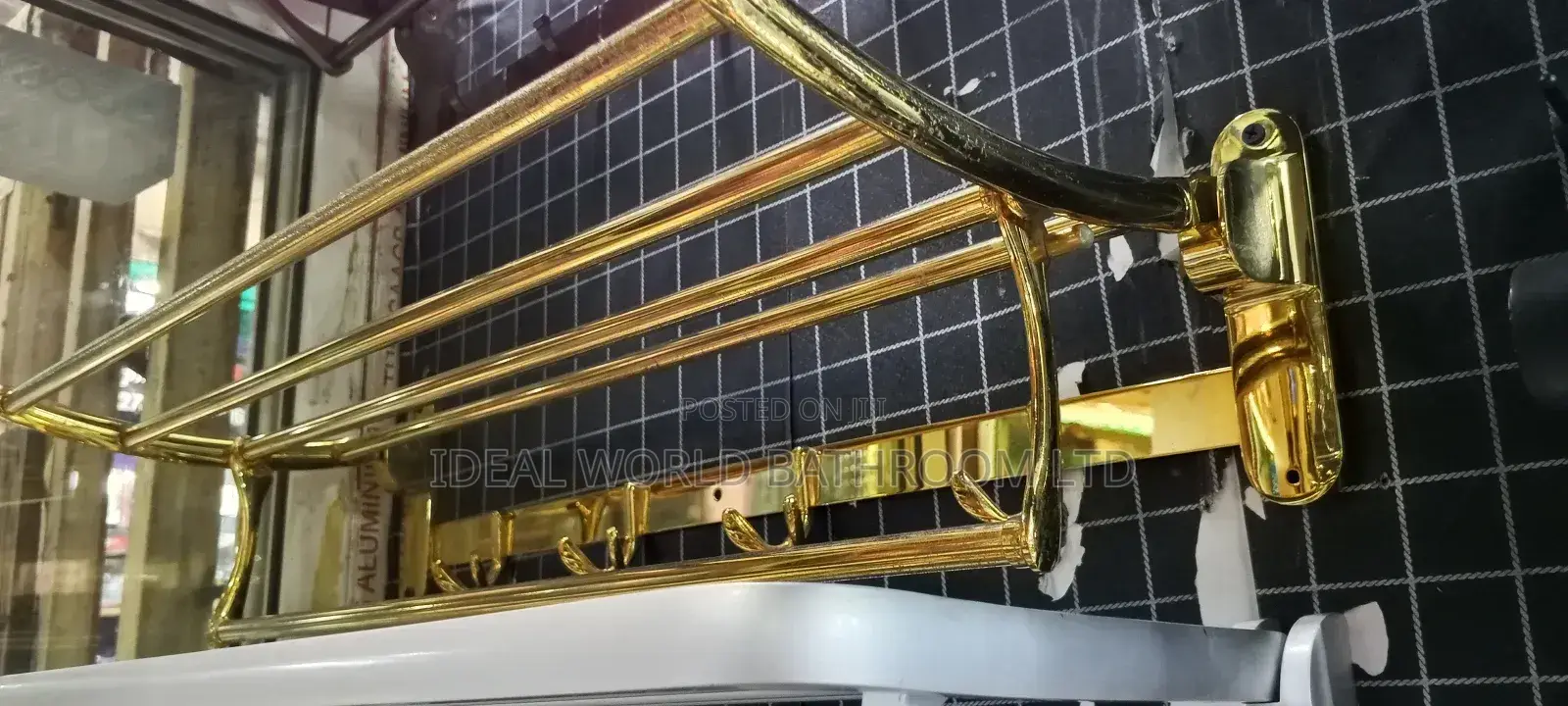 Towel Rail Multiple Gold