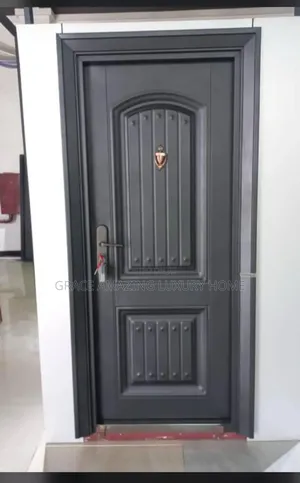 900×2100 Black Steel Door