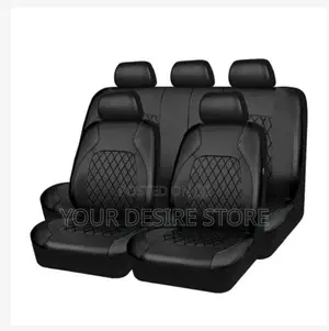 9pcs Car Seat Covers Pu Leather Universal Protector Full Set