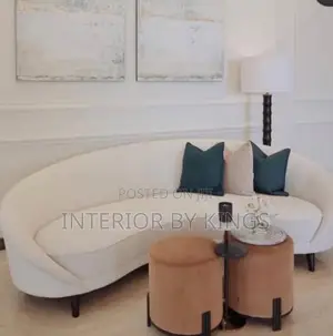 2seater Sofa+ Ottoman Can Be Made in Colors of Your Choice