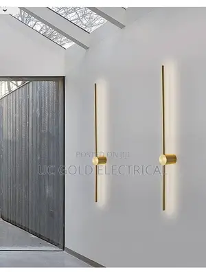 Nordic Gold/Black Art Design Minimalist Long Line Lamps