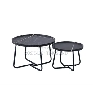 New Modern Living Room Plastic Coffee Center Table - Black