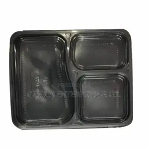 Rectangular Shape 3 Compartment Food Takeaway 1000ml (50pcs)