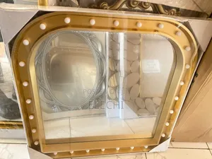 Gold Frame Mirror With Lights