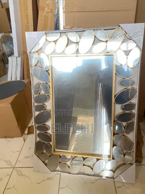 Big Gold Frame Mirror For Decorating