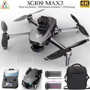 Sg109 Max 2 Wifi 5g GPS Drone Dual Lens With 2 Batteries