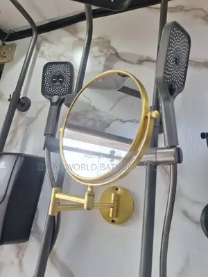 Gold Magnified Mirror