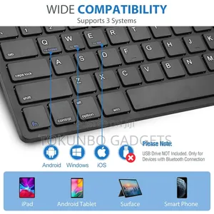 Procase Rechargeable Bluetooth Keyboard for iPad/Windows/Mac