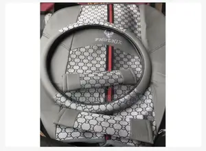 Universal Car Seat Cover Fabric +Leather for All Saloon Cars