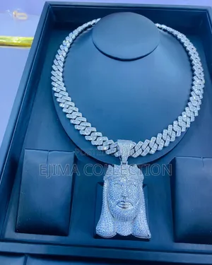VVS Moissanite Cuban Necklace With Pendant for Men's