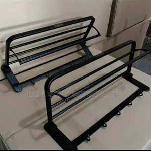 Multiple Black Towel Rail