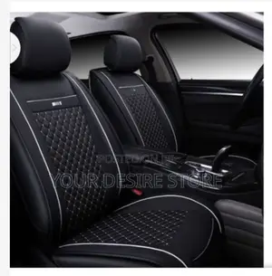 Five (5) Seater Car Seat Cover-Black Whiteline