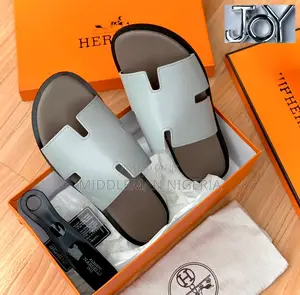 Hermes Cover Leather Men’S Slippers