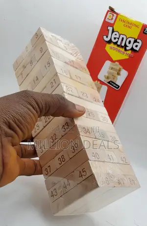 Unique Puzzle Jenga 48pieces Game Ages 3+