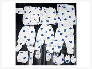 11 Pieces New Born Overall Sleep Suits, Bib, Flannel,Cap.