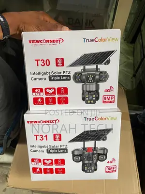 9mp V380 3lens Full Colorvu Solar 4g Camera
