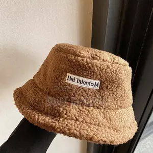 Furry Woman Hat Fluffy Hat Brown Cap