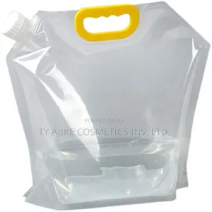 5 Pieces of 2.5l Gallon Pouch With Plastic Handle