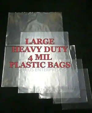 Small Large Size Heavy Duty Polythene Packaging Plastic Bags 24ps
