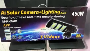 Triple (3) Lens Solar Streetlight CCTV Camera