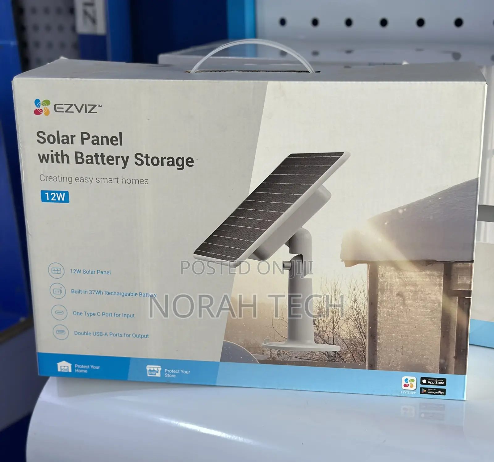 Ezviz 12w Solar Panel With Battery Storage