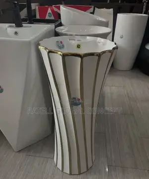 Dining Wash Basin White and Gold