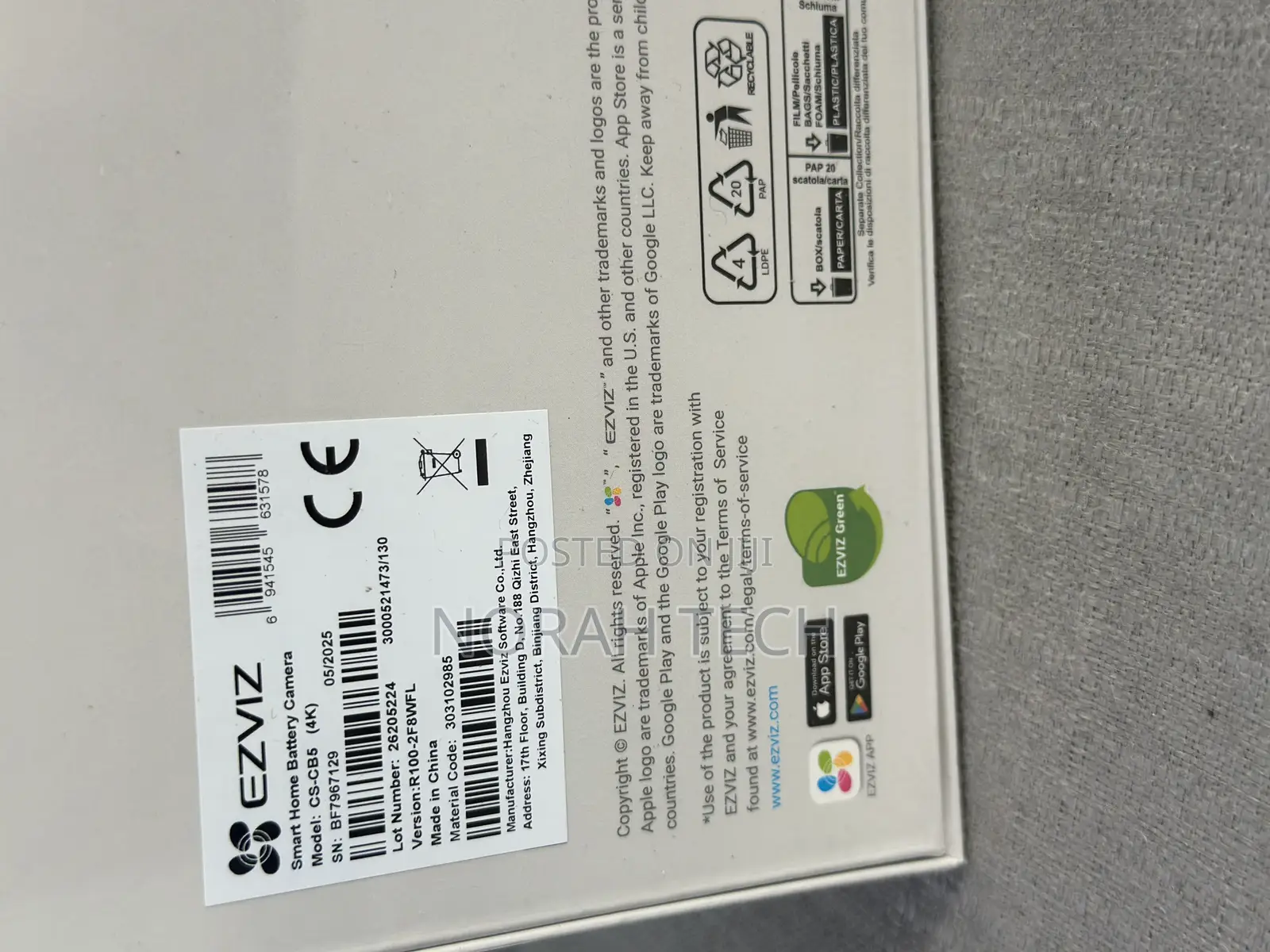 Ezviz Cs-Cb5 Solar Battery Camera