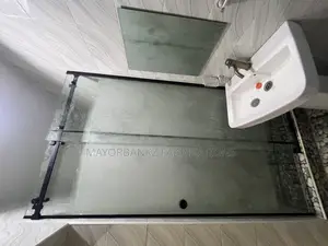 Sliding Shower Cubicles With Black Accessories