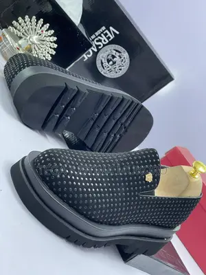 Studded Versace Men's High Sole Shoe