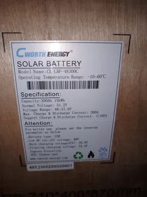 15kwh 51.2v Cworth Lithium Battery