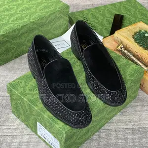 Original Gucci Suede Loafers Shoes