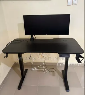 Sit-Stand Adjustable Gaming Desk