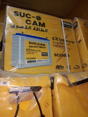 12v 250ahm Suc Cam Tubular Battery