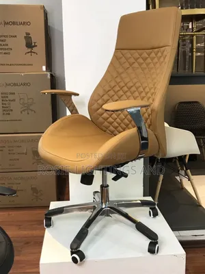 Executive Draft Design Office Chair - Tan Brown