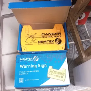 Electric Fence Wire Caution Sign