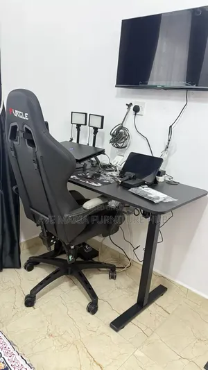 Height Adjustable Gaming Desk and Chair [Electric]