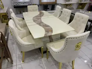 8 Seaters Marble Top Dinning Table