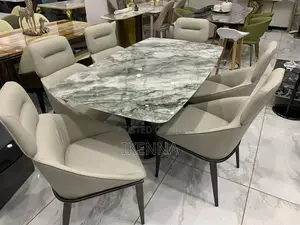 Dinning Table by 6 Marble Top
