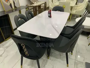 Dinning Table by 6 Marble Top