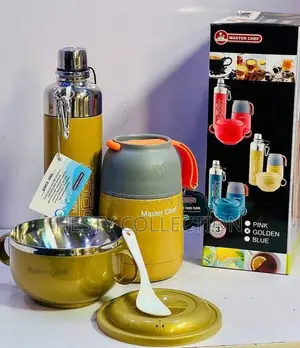 Kids Lunch School Warmer and Bottle Plate Set