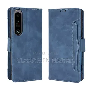 Sony Xperia 1 Iv - Luxury Leather Wallet Case + Stand