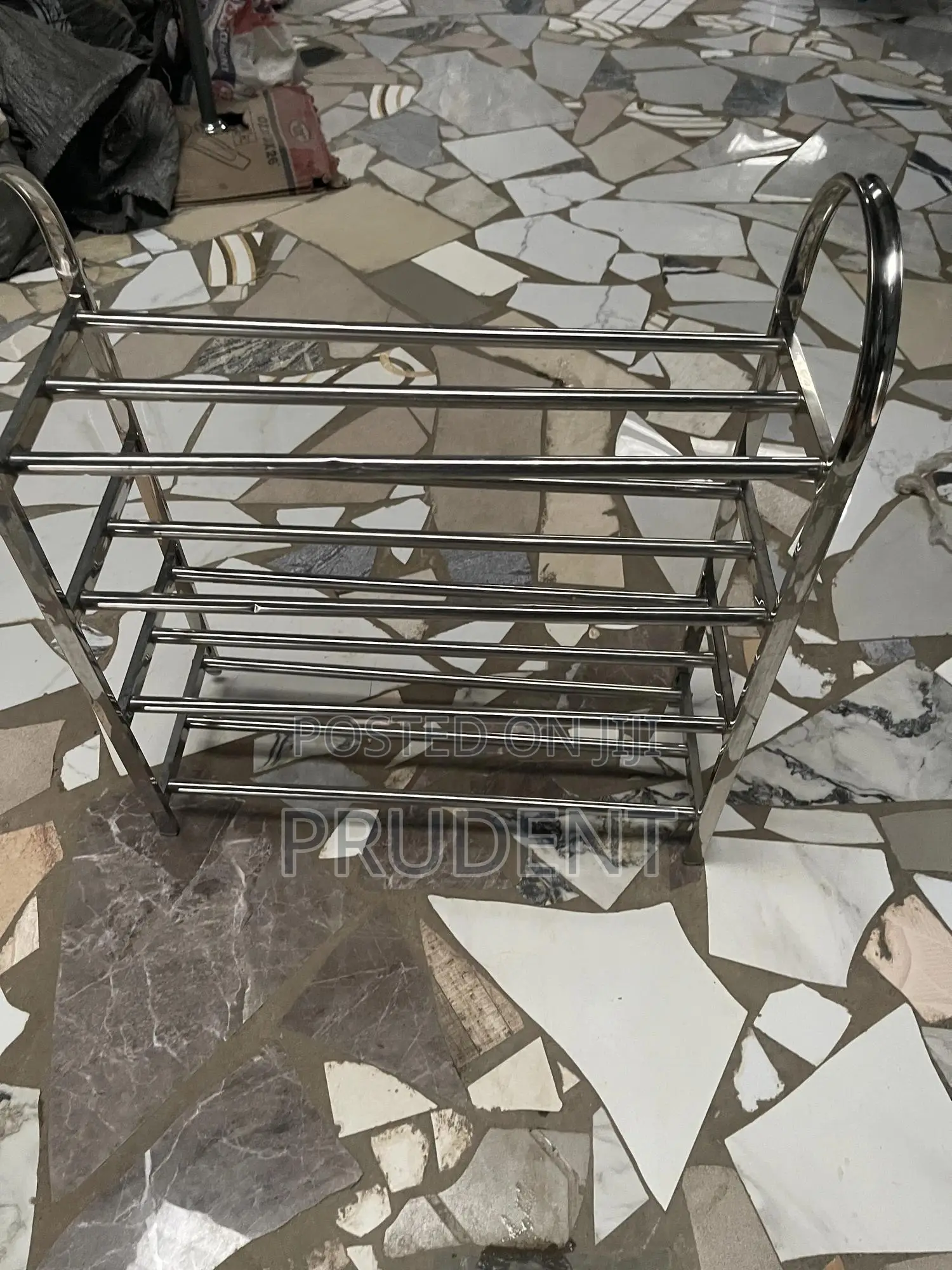 Stainless. Portable Shoe Rack