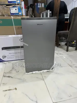 Sleek Silver Hisense 90 L Mini Fridge