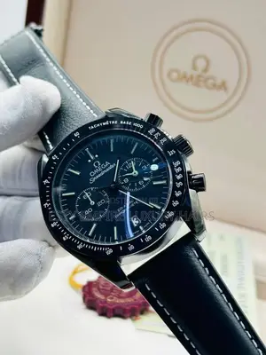 High Quality Luxury Omega Leather Strap Wristwatch