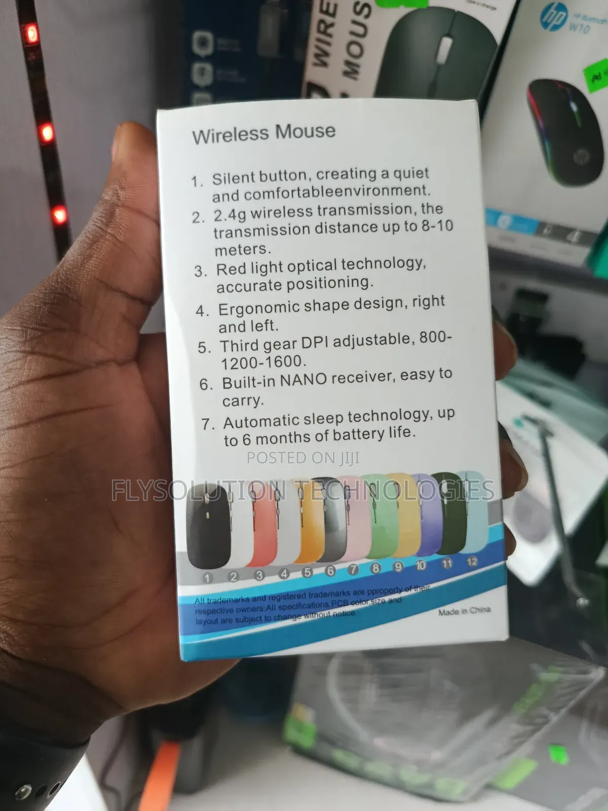 Wireless Rechargeable RGB Bluetooth 2.4ghz Mouse Usb Dongle
