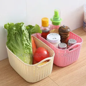 Woven Utility Plastic Basket (1lv33n1)