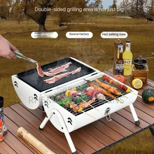 Indoor/Outdoor Double Sided Charcoal Berbecue (Bbq) Grill
